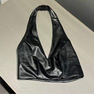 Adika Faux leather halter